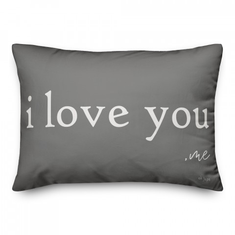 I Love You -Me Lumbar 14x20 Spun Poly Pillow