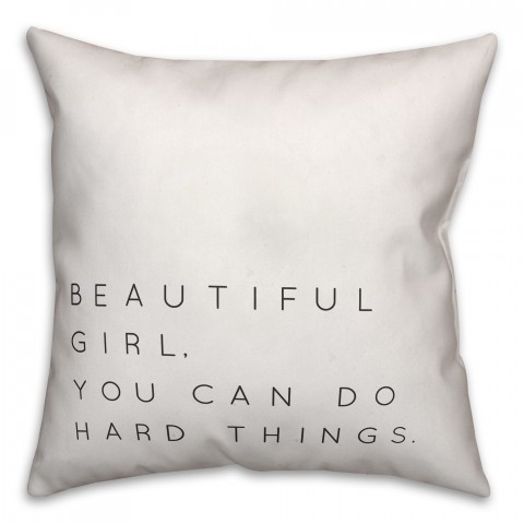 Beautiful Girl 16x16 Spun Poly Pillow