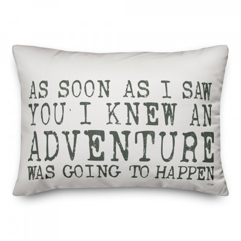 As Soon As I Saw You Lumbar 14x20 Spun Poly Pillow