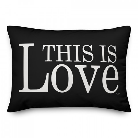 This is Love Lumbar 14x20 Spun Poly Pillow