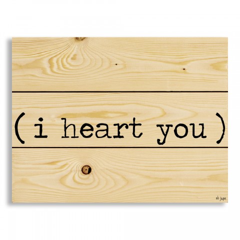 I Heart You 14x10.5 Pallet Wood Art
