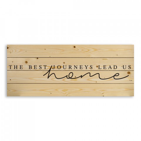 The Best Journeys Lead Us Home 36x14 Pallet Wood Art