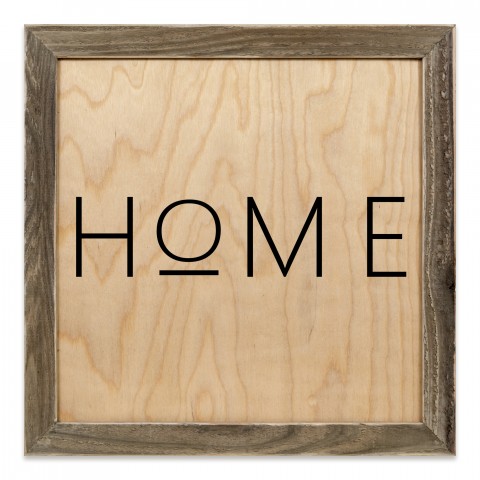 Home 12x12 Framed Pallet Wood Art
