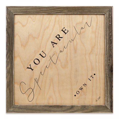 You Are Spectacular 12x12 Framed Pallet Wood Art