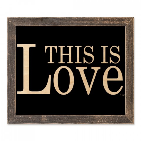 This Is Love 14x11 Framed Pallet Wood Art