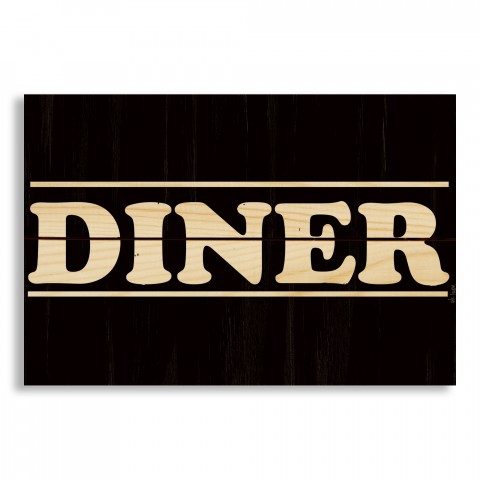 Diner 10.5x7 Pallet Wood Art