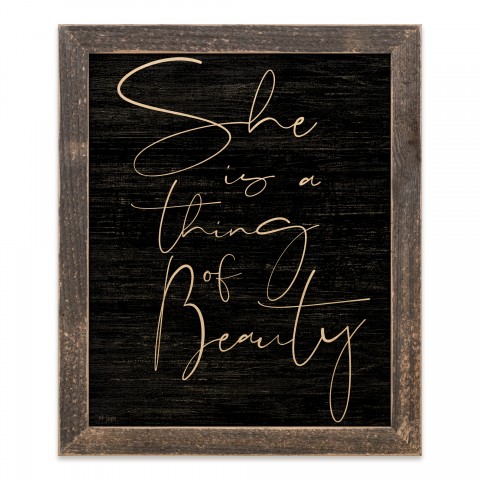 She Is A Thing Of Beauty 14x11 Framed Pallet Wood Art