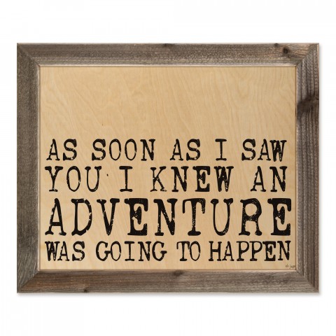 As Soon As I Saw You I Knew 20x16 Framed Pallet Wood Art