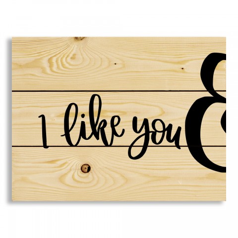 I Like You & 14x10.5 Pallet Wood Art