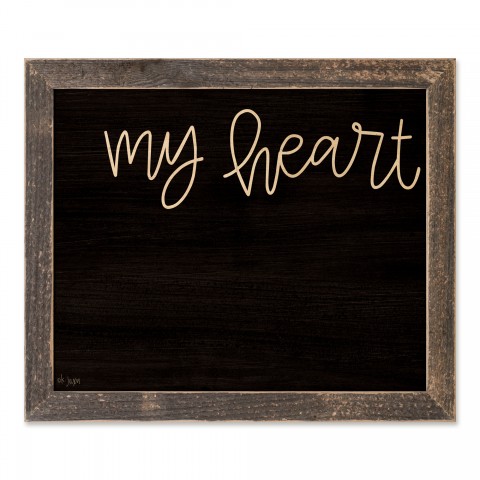 My Heart 14x11 Framed Pallet Wood Art