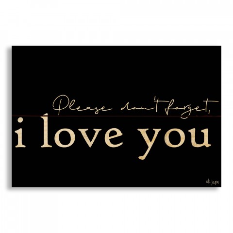 Please Don't Forget I Love You 10.5x7 Pallet Wood Art