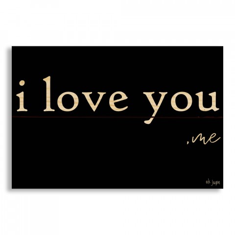 I Love You -Me 10.5x7 Pallet Wood Art