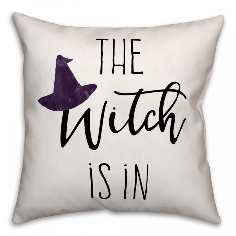 The Witch Is In 18x18 Spun Poly Pillow