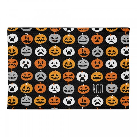 Boo Pumpkin Pattern 2x3 Area Rug