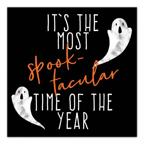 It's the Most Spooktacular Time of the Year 12x12 Canvas Wall Art