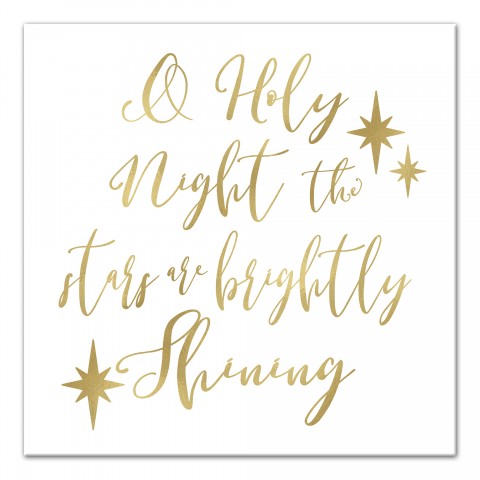 Oh Holy Night 16x16 Canvas Wall Art
