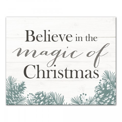 Believe in the Magic of Christmas 16x20 Canvas Wall Art
