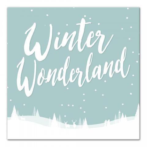 Winter Wonderland 16x16 Canvas Wall Art