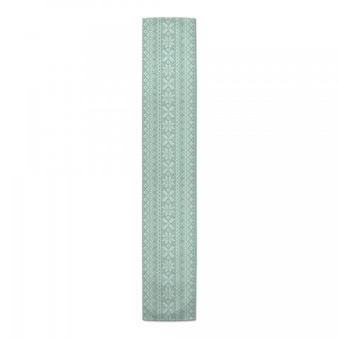 Knit Snowflake Pattern Runner