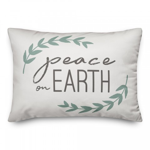 Peace on Earth 14x20 Spun Poly Pillow