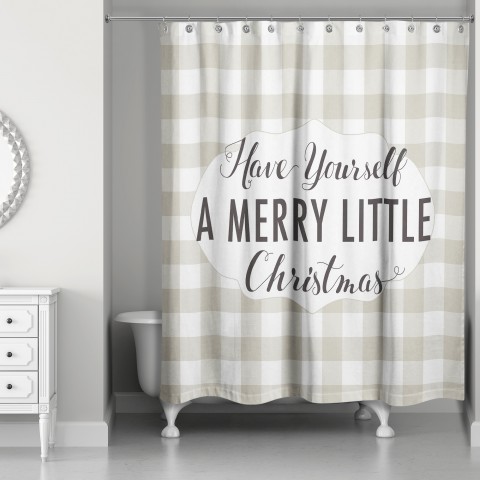 Have Yourself A Merry Little Christmas 71x74 Shower Curtain