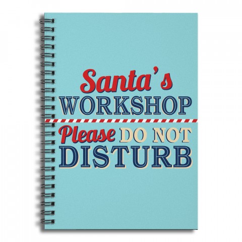 Santa's Workshop 6x8 Ruled Spiral Notebook