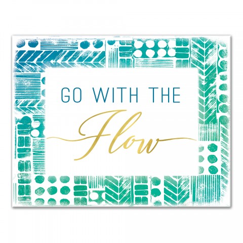 Go With the Flow 11x14 Canvas Wall Art
