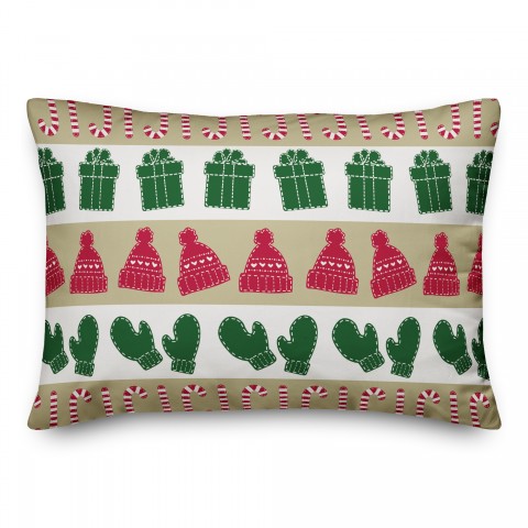 Wintertime Pattern 14x20 Spun Poly Pillow
