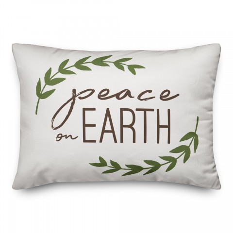 Peace On Earth 14x20 Spun Poly Pillow