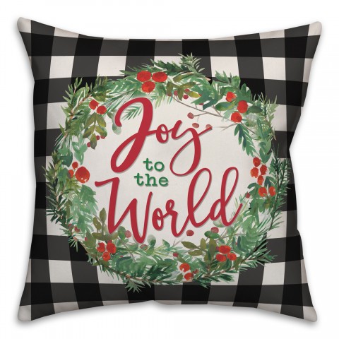 Joy To The World 18x18 Spun Poly Pillow