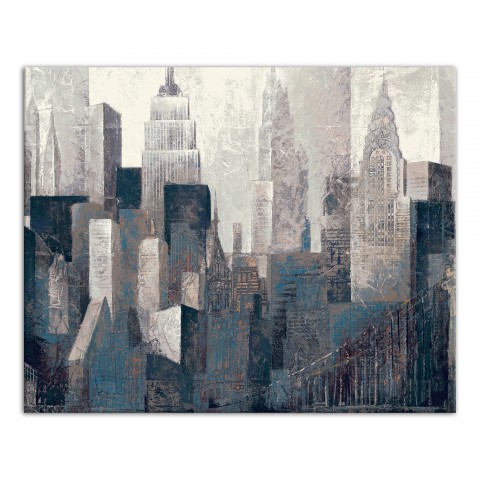 Big Apple Abstract 16x20 Canvas Wall Art