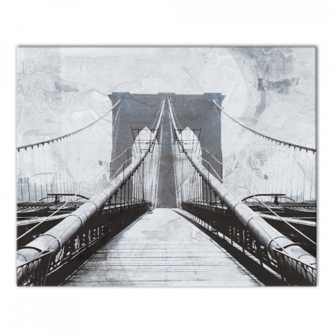 Brooklyn Bridge Sketch 16x20 Canvas Wall Art