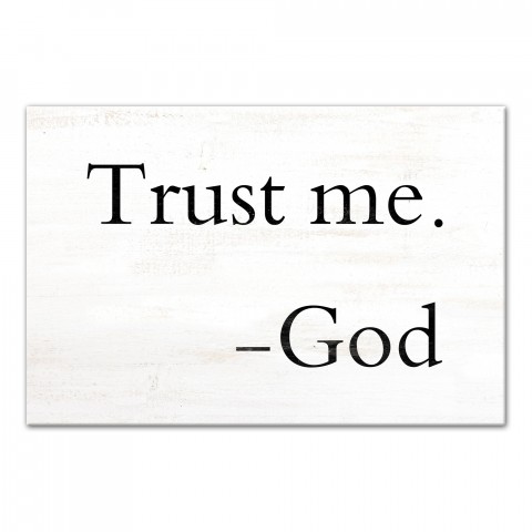 Trust Me 12x18 Canvas Wall Art