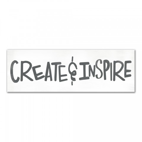 Create and Inspire 12x36 Canvas Wall Art