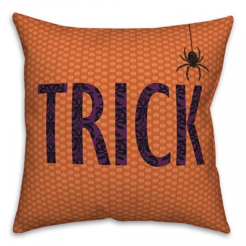Trick Or Treat 18x18 Spun Poly Pillow