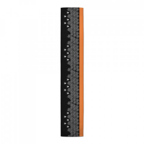 Halloween Pattern Trim 16x90 Cotton Twill Runner