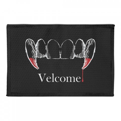 Velcome Vampire Teeth 2x3 Area Rug