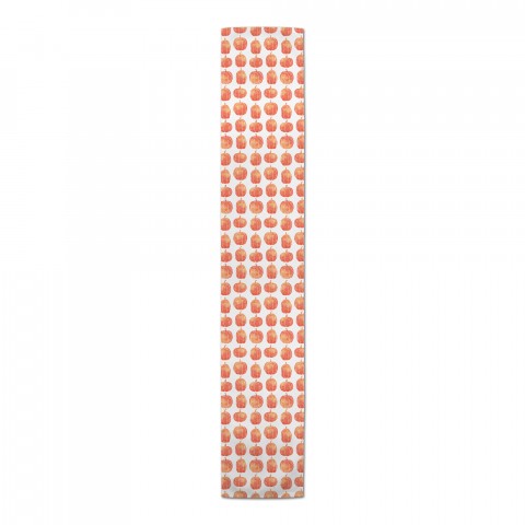 Watercolor Pumpkin Pattern 16x90 Cotton Twill Runner