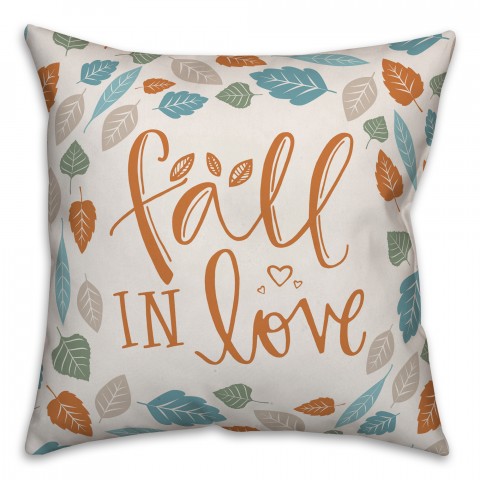 Fall In Love 18x18 Spun Poly Pillow