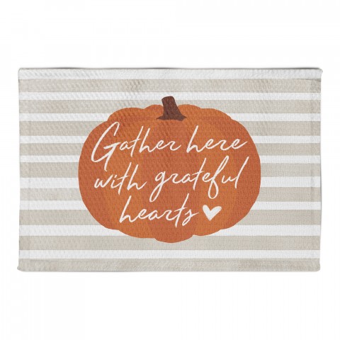 Gather Here With Grateful Hearts 2x3 Area Rug