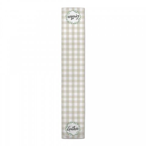 Gather Tan Buffalo Check  Runner