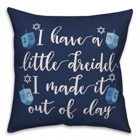 Dreidel Song 18x18 Spun Poly Pillow