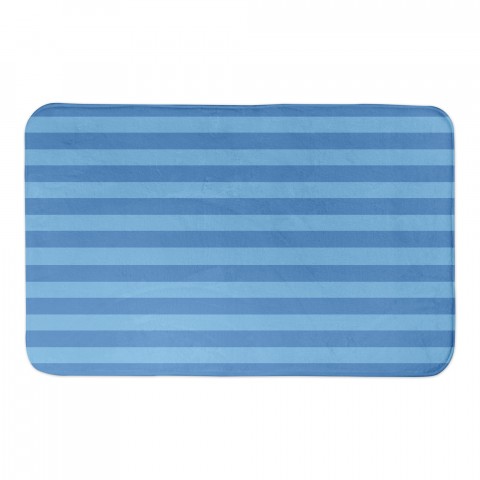 Blue Stripes 34x21 Bath Mat