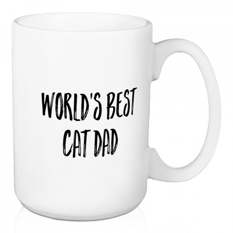 World's Best Cat Dad 15 oz Mug