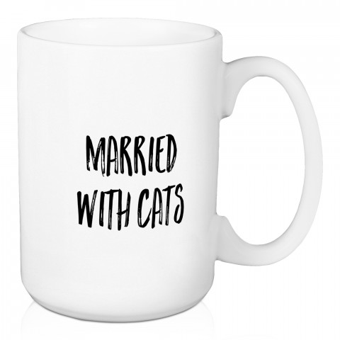 Married With Cats 15 oz Mug