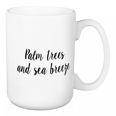 Palm Trees And Sea Breeze 15 oz Mug
