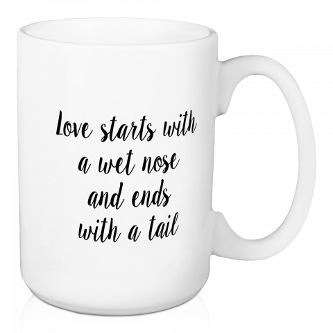 Love Starts With 15 oz Mug