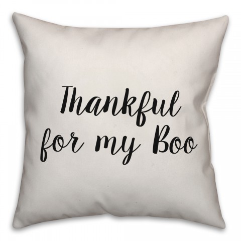 Thankful For My Boo Pillow