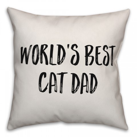 World's Best Cat Dad Pillow