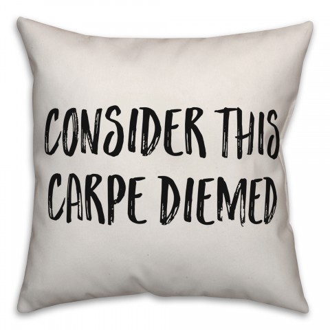 Consider This Carpe Diemed Pillow